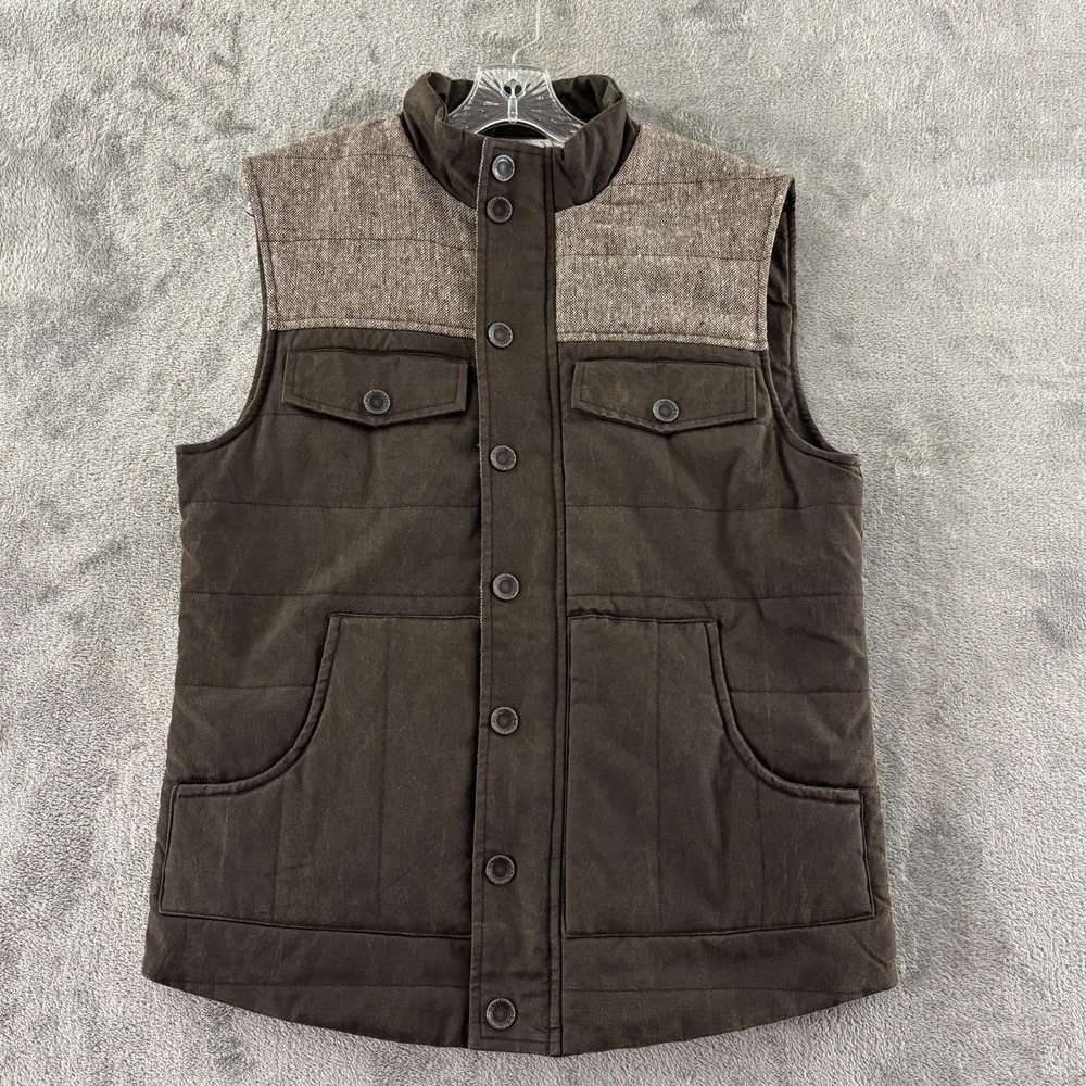 Men's Brown Quilted Vest